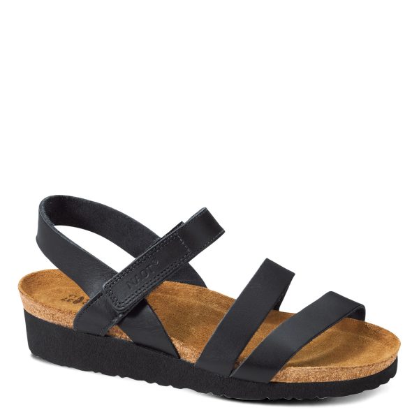 Naot Kayla Leather Sandal with Adjustable Velcro Strap| Ooh Ooh Shoes woman's clothing and shoe boutique located in Naples, Charleston and Mashpee