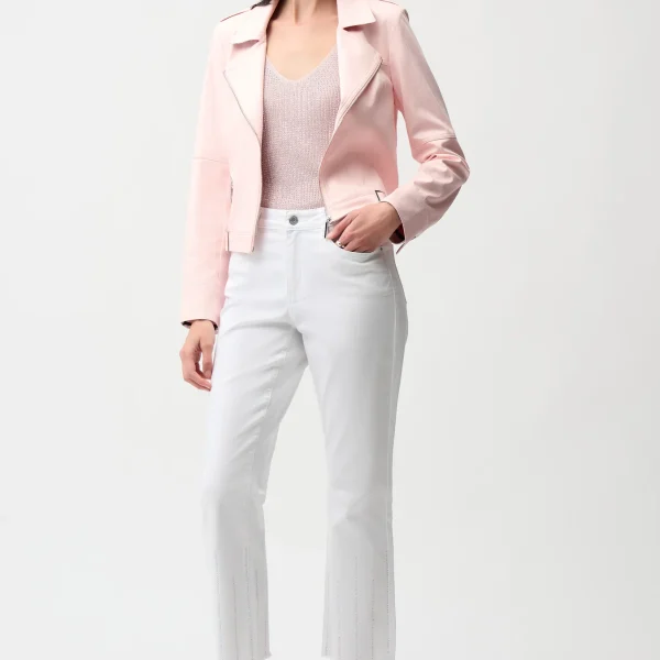 Joseph Ribkoff Fitted Jacket with Decorative Buckles Style 261910 | Ooh Ooh Shoes woman's clothing and shoe boutique Naples Florida