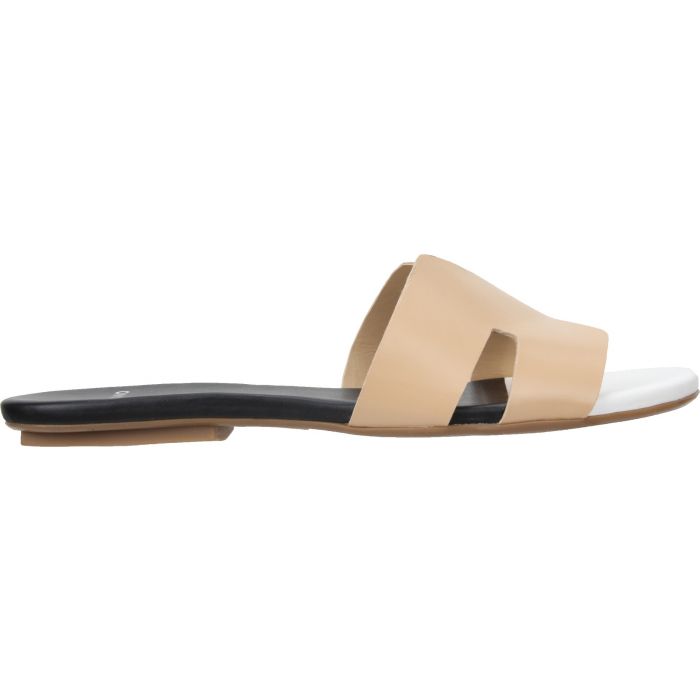 Carrano Nayeli Beige Multi Leather Flat Slide Sandal Carrano Nayeli Beige Multi Leather Flat Slide Sandal | Ooh Ooh Shoes women's clothing and shoe boutique located in Naples