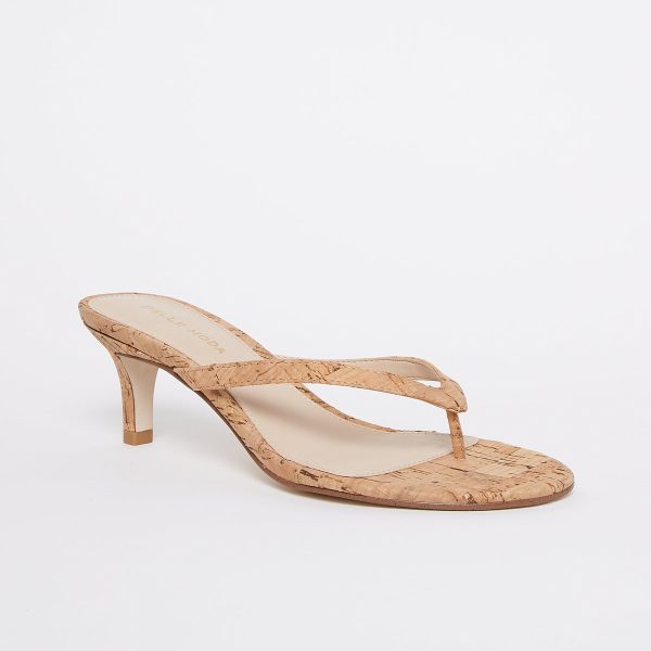 Pelle Moda Cork Effi leather kitten heel sandal| Ooh Ooh Shoes woman's clothing and shoe boutique located in Naples, Charleston and Mashpee