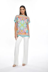 Julian Chang 1992 Leslie Ivory Flattering Fully Lined Pant | Ooh Ooh Shoes women's clothing and shoe boutique located in Naples