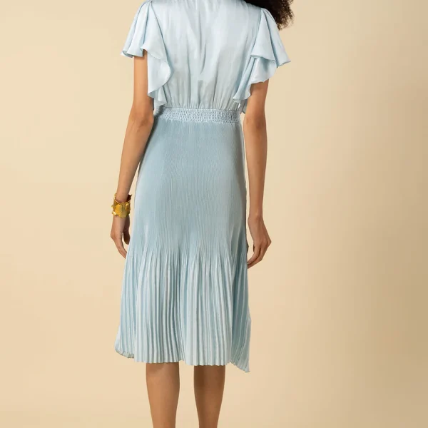 Hale Bob 52LL654S Della Solid Maxi Dress with Drape Sleeve | Ooh Ooh Shoes woman's clothing and shoe boutique located in Naples Florida