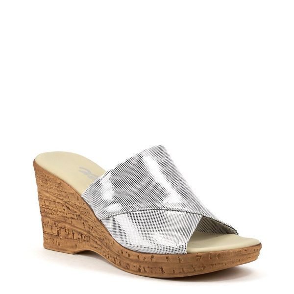 Onex Christina White Faux cork wedge| Ooh! Ooh! Shoes women's clothing and shoe boutique located in naples, charleston and mashpee