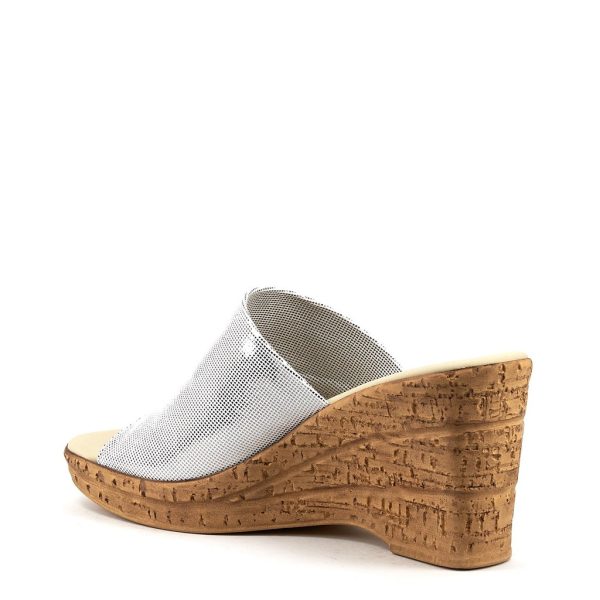 Onex Christina White Faux cork wedge| Ooh! Ooh! Shoes women's clothing and shoe boutique located in naples, charleston and mashpee