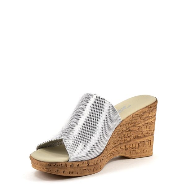 Onex Christina White Faux cork wedge| Ooh! Ooh! Shoes women's clothing and shoe boutique located in naples, charleston and mashpee