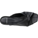 Carrano 322002 Sage Black Leather Slide Sandal | Ooh Ooh Shoes women's clothing and shoe boutique located in Naples and Mashpee