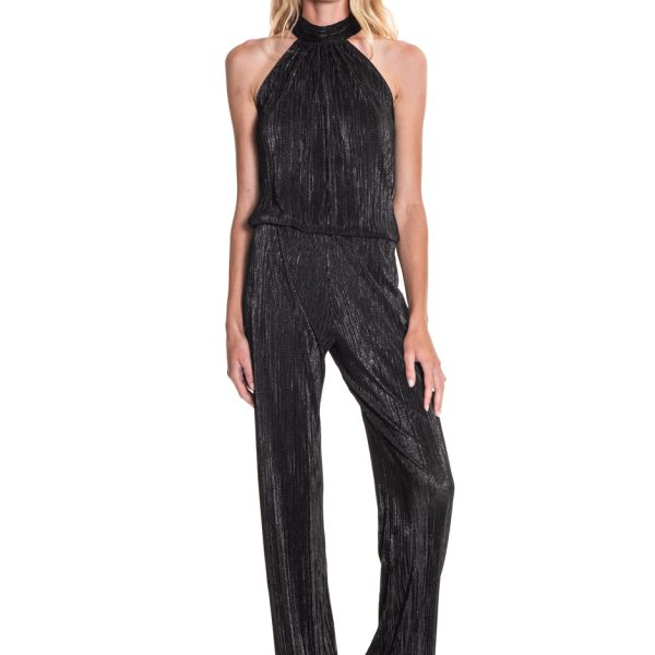 Julian Chang 5311 Black Holly Two Piece Illusion Jumpsuit | Ooh Ooh Shoes women's clothing and shoe boutique located in Naples and Mashpee