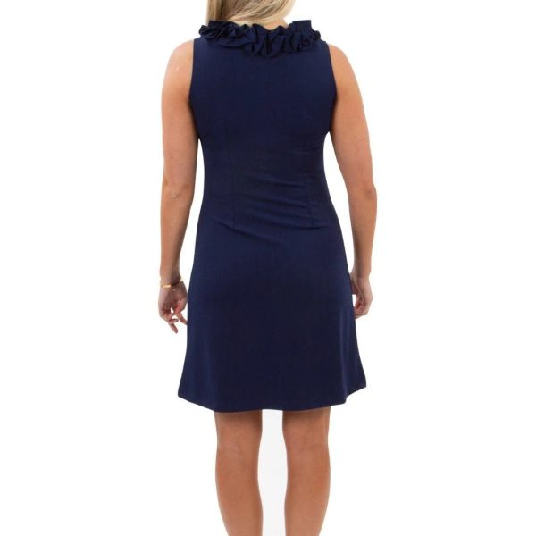 Sailor Sailor 202-361S Navy Sleeveless Cricket Dress | Ooh Ooh Shoes women's clothing and shoe boutique located in Naples