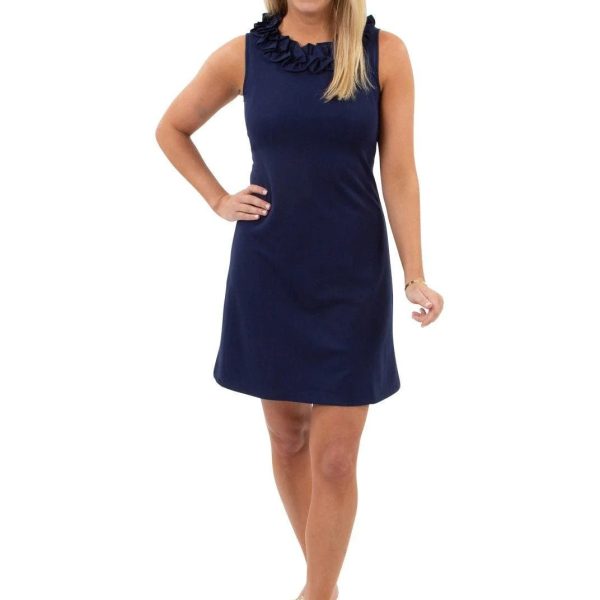 Sailor Sailor 202-361S Navy Sleeveless Cricket Dress | Ooh Ooh Shoes women's clothing and shoe boutique located in Naples