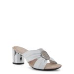 Onex Diona Circle Heel with Two Band Criss-Cross Upper and Jewel in Center | Ooh Ooh Shoes woman's clothing and shoe boutique located in Naples and Mashpee