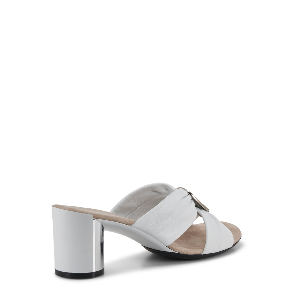 DIONA-WHL-5_1024x1024 Onex Diona Circle Heel with Two Band Criss-Cross Upper and Jewel in Center | Ooh Ooh Shoes woman's clothing and shoe boutique located in Naples and Mashpee