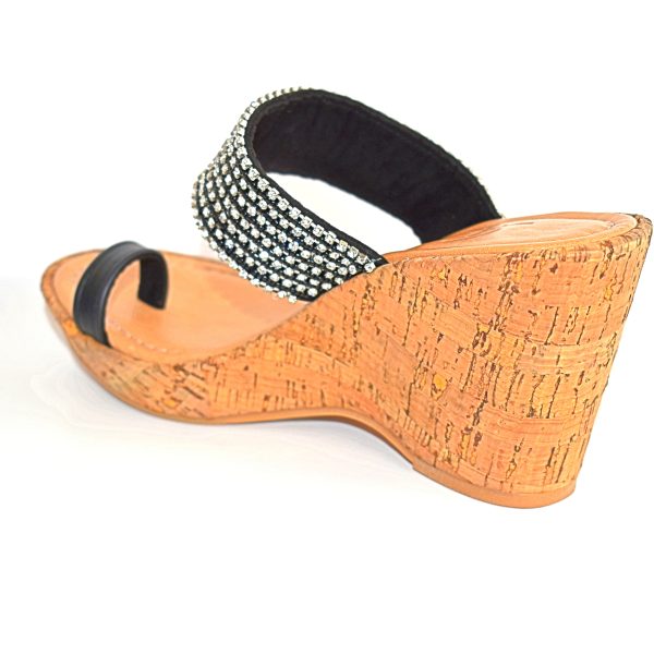 Skemo Britney Cork Wedge Sandal with Jeweled Strap and Toe Ring| Ooh Ooh Shoes woman's clothing and shoe boutique located in Naples, Charleston and Mashpee