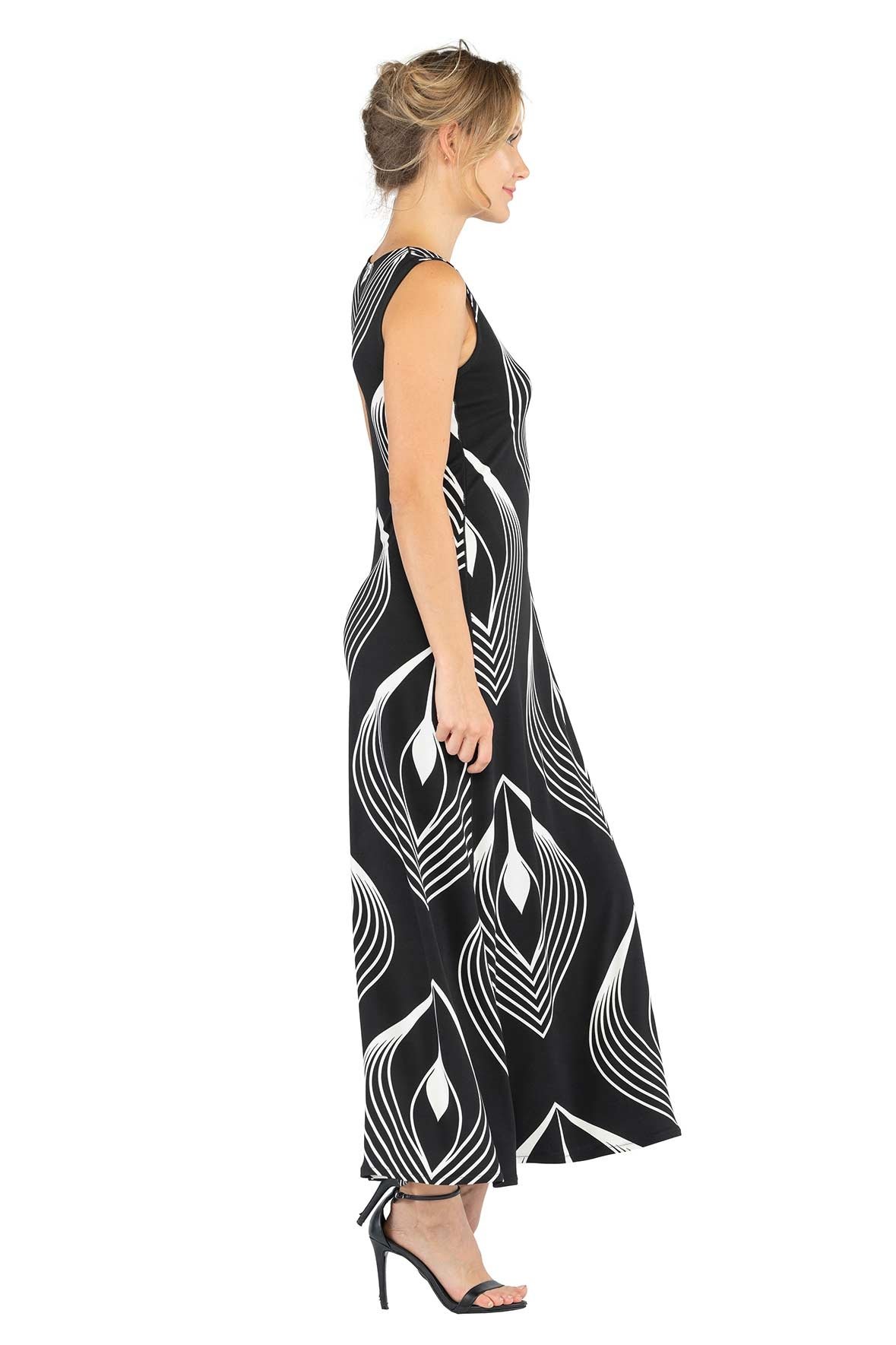 Eva Varro D12898C Sleeveless Maxi Dress| Ooh Ooh Shoes women's clothing and shoe boutique naples, charleston and mashpee