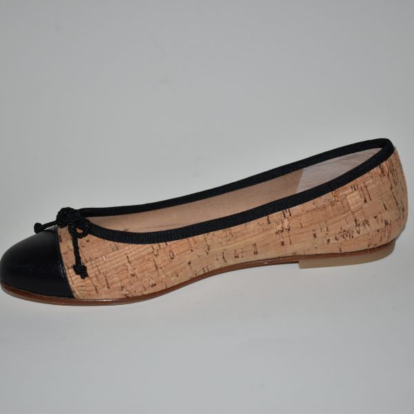 French Sole Vanity Women's Shoe Ballet Flat Cork Body with Leather Trim | Ooh! Ooh! Shoes Women's Shoes and Clothing Boutique Naples, Charleston and Mashpee