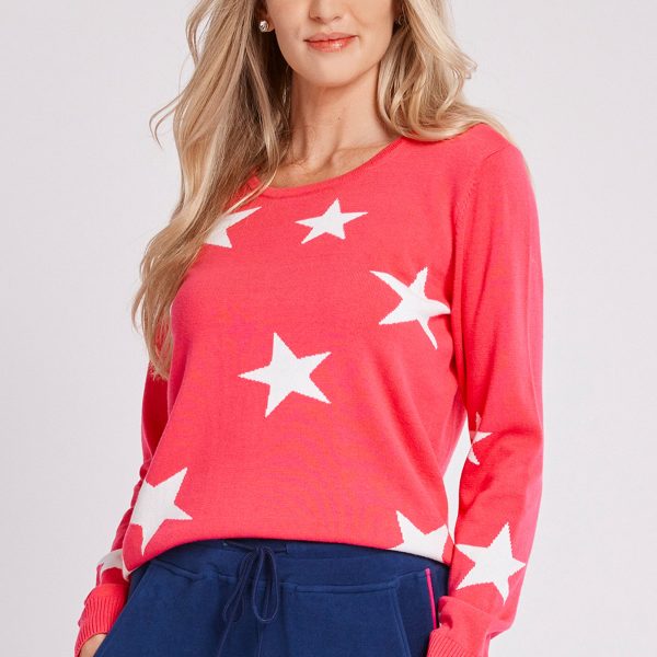 Tyler Boe Star Intarsia Sweater| Ooh Ooh Shoes women's clothing and shoe boutique located in naples, charleston and mashpee