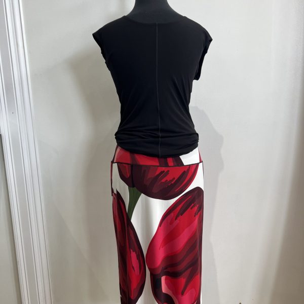 Eva Varro S12451 Tulip Double Waist Elastic Unlined Straight Skirt | Ooh Ooh Shoes women's clothing and shoe boutique located in Naples and Mashpee
