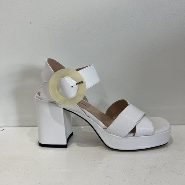 Pedro Anton 57701 V23 White Leather Block Heel Wedge | Ooh Ooh Shoes women's clothing and shoe boutique located in Naples and Mashpee