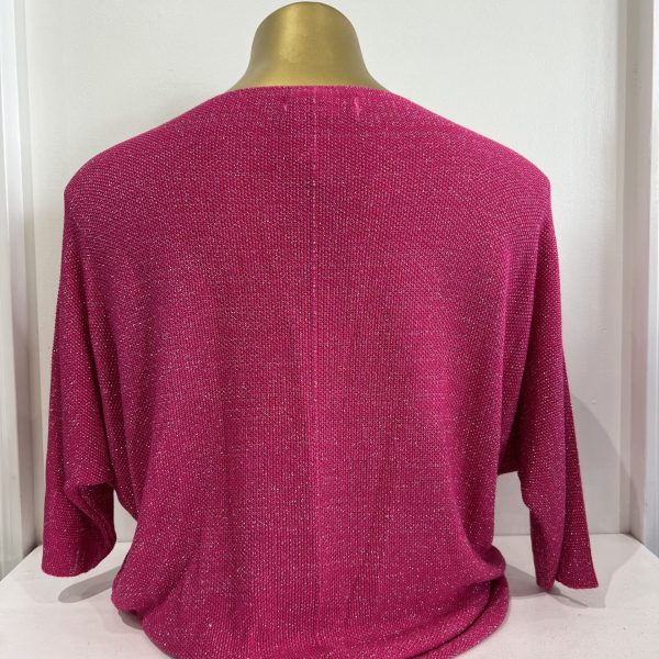 Brand Bazar New Softie Fuchsia One Size V Neckline Soft Top | Ooh Ooh Shoes women's clothing and shoe boutique located in Naples and Mashpee