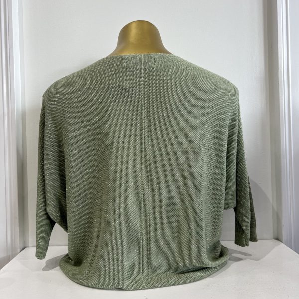 Brand Bazar New Softie Green One Size V Neckline Soft Top | Ooh Ooh Shoes women's clothing and shoe boutique located in Naples and Mashpee