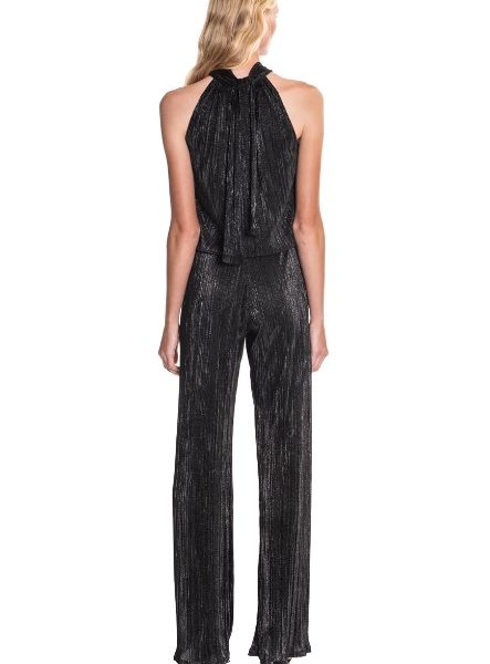 Julian Chang 5311 Black Holly Two Piece Illusion Jumpsuit | Ooh Ooh Shoes women's clothing and shoe boutique located in Naples and Mashpee