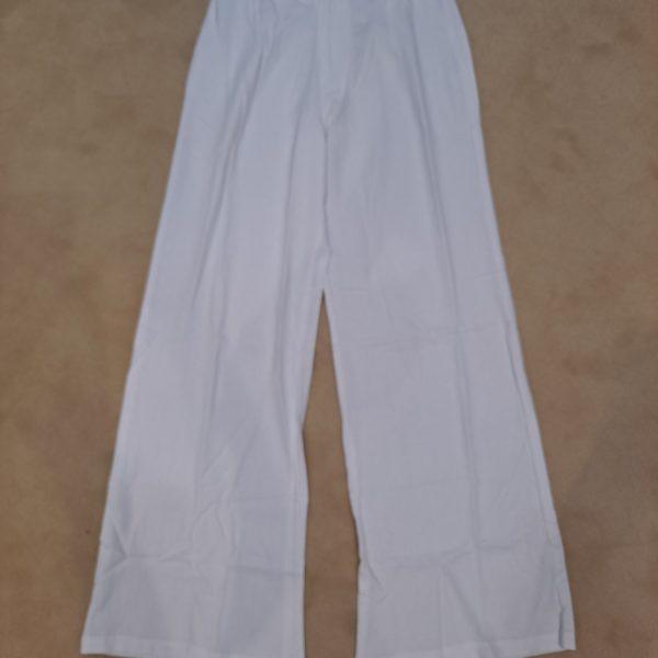 Mare Sole Amore Linen Rachel White Pant | Ooh Ooh Shoes women's clothing and shoe boutique located in Naples