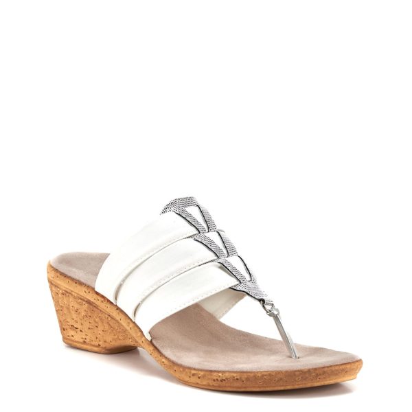 Onex Shana strappy sandal with shimmer accented cutouts | Ooh! Ooh! Shoes women's clothing & shoe boutique naples, charleston and mashpee