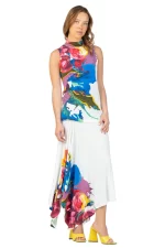 Eva Varro T12795 Kadas Mock Neck Sleeveless Top | Ooh Ooh Shoes woman's clothing and shoe boutique located in Naples Florida
