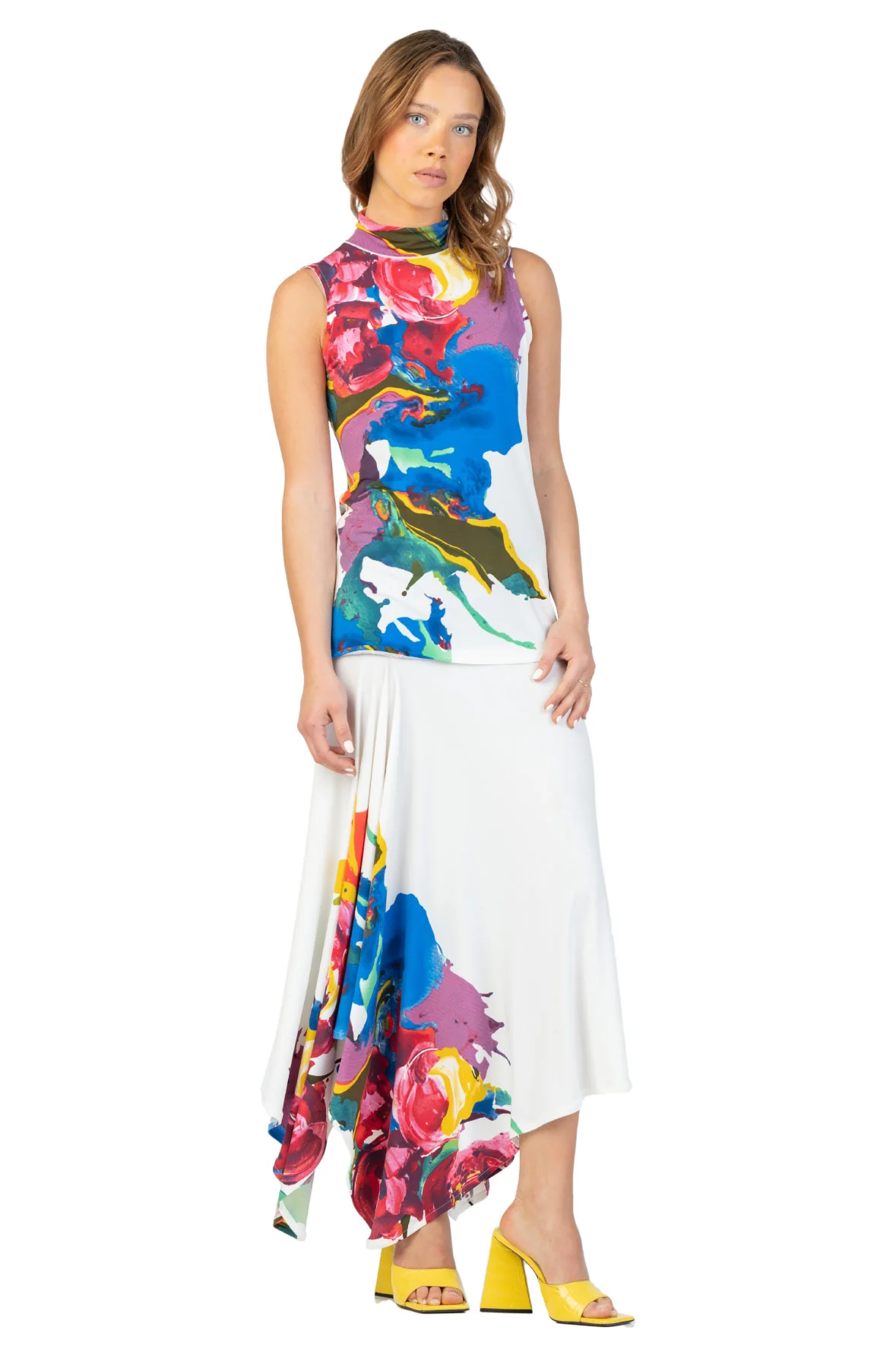 T12795_CELINE_1_1800x1800 Eva Varro T12795 Kadas Mock Neck Sleeveless Top | Ooh Ooh Shoes woman's clothing and shoe boutique located in Naples Florida
