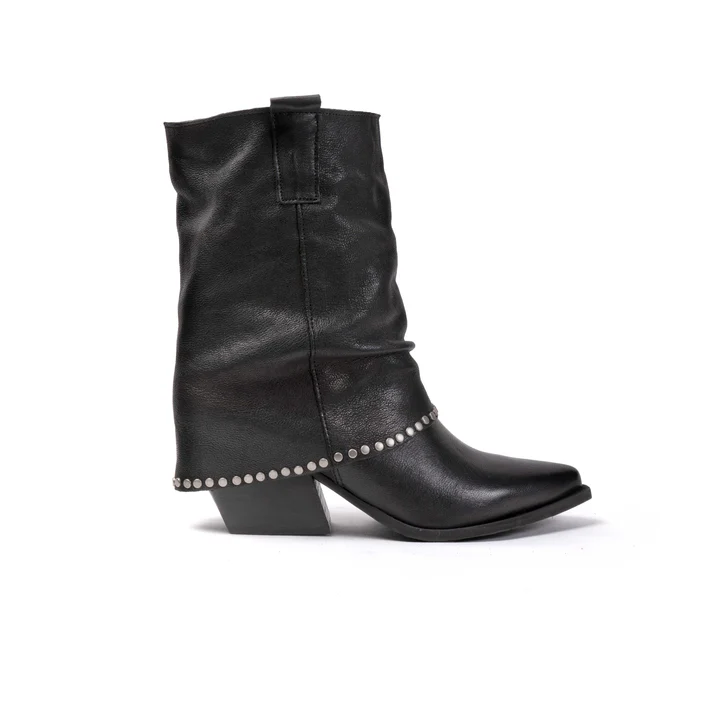TDM-70_PELLE_LAVATO_nero-1 MIchele Lopriore - Michele Lopriore Houston Texan Style Boot | Ooh Ooh Shoes woman's clothing and shoe boutique Naples Florida