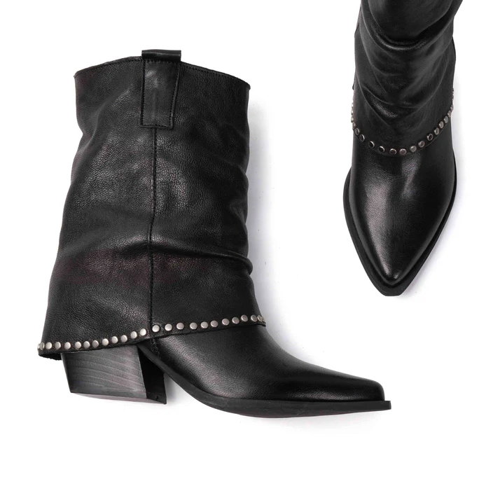 TDM-70_PELLE_LAVATO_nero-4 MIchele Lopriore - Michele Lopriore Houston Texan Style Boot | Ooh Ooh Shoes woman's clothing and shoe boutique Naples Florida