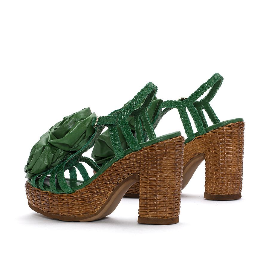 cannes-mela-heeled-sandal (2) Pons Quintana 10428 Cannes Mela Green with Flowers Heel Wedge Sandal | Ooh Ooh Shoes women's clothing and shoe boutique located in Naples and Mashpee