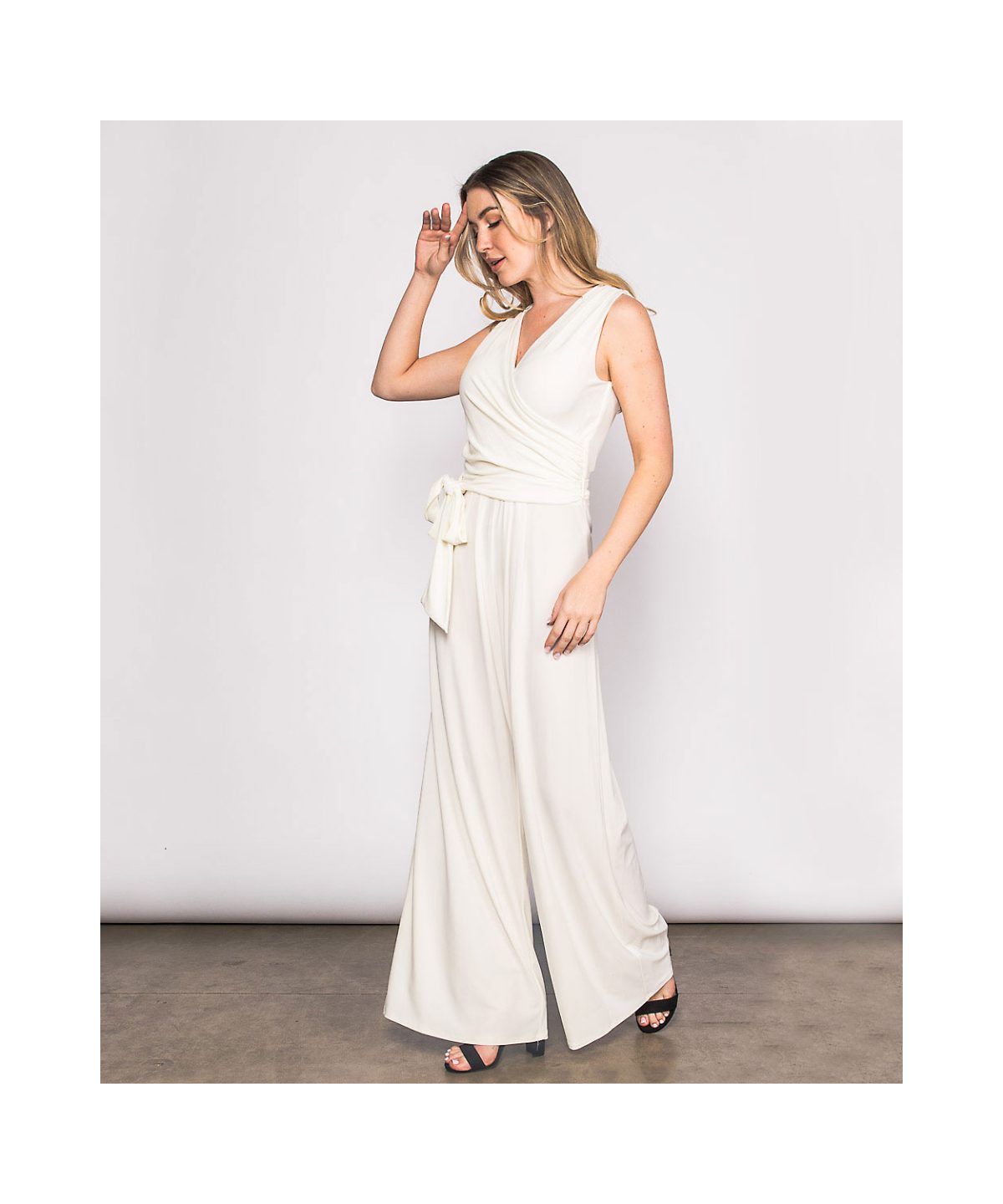 Last Tango MS522 Ivory Women's Jumpsuit | Ooh Ooh Shoes women's clothing and shoe boutique located in Naples and Mashpee