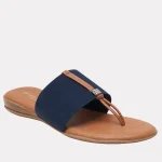 Andre Assous Nice thong style sandal with leather padded footbed and wide elastic band| Ooh! Ooh! Shoes woman's clothing and shoe boutique naples Fl