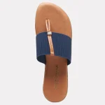 Andre Assous Nice thong style sandal with leather padded footbed and wide elastic band| Ooh! Ooh! Shoes woman's clothing and shoe boutique naples Fl