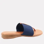 Andre Assous Nice thong style sandal with leather padded footbed and wide elastic band| Ooh! Ooh! Shoes woman's clothing and shoe boutique naples Fl