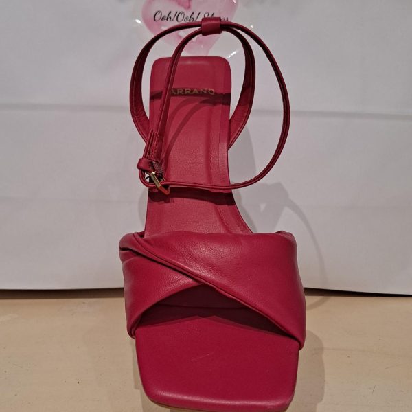 Carrano Brynn Fuchsia Leather Ankle Strap High Heel | Ooh Ooh Shoes women's clothing and shoe boutique located in Naples