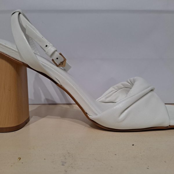 Carrano Brynn White Leather Ankle Strap High Heel | Ooh Ooh Shoes women's clothing and shoe boutique located in Naples