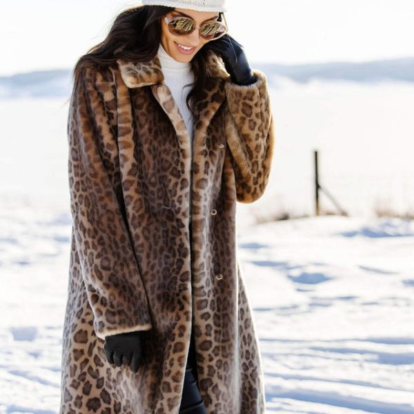 Fabulous Furs 14706 Vintage Leopard Faux Fur Pardon My French Stroller Coat | Ooh Ooh Shoes women's clothing and shoe boutique located in Naples and Mashpee